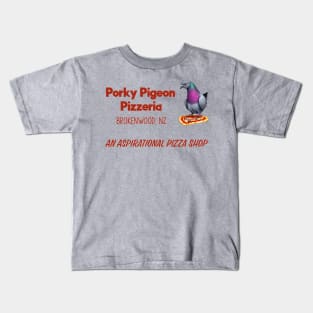 Porky Pigeon Pizza Kids T-Shirt